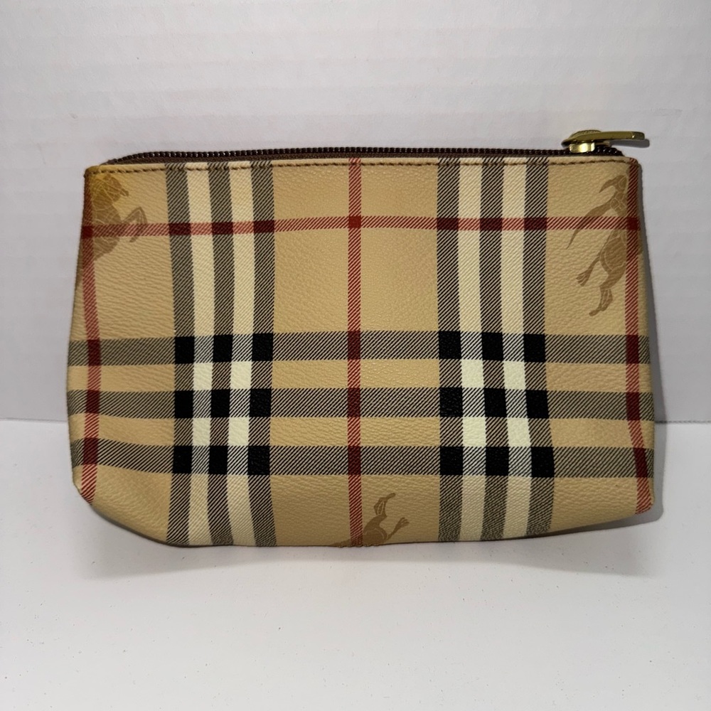 ❌❌SOLD❌❌BURBERRY] Burberry pouch Nova check PVC - Picture 2 of 7